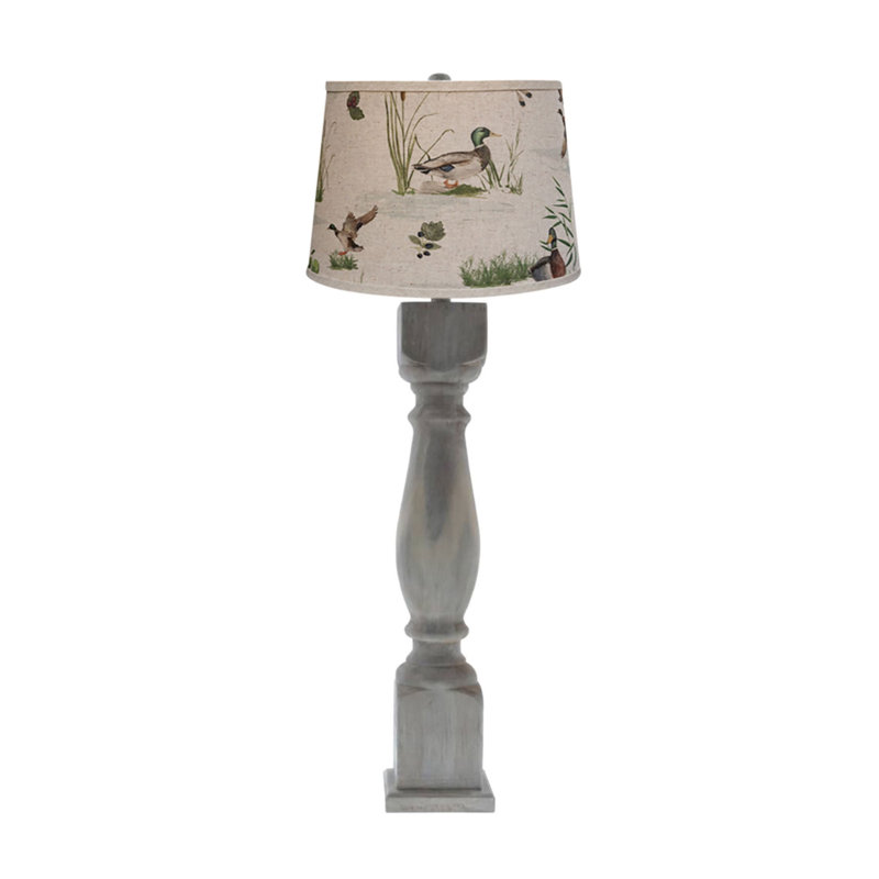 Arnez Table Lamp, Rustic Washed Gray