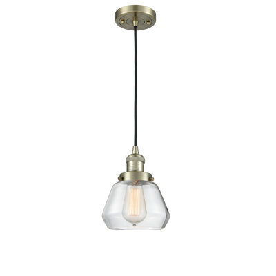 Luminaire suspendu en forme de cloche à 1 lumière Rivka