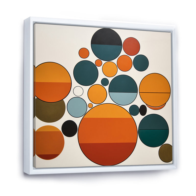 «Serendipity Retro Abstract Midcentury Geometrics - Modern Midcentury», reproduction sur toile, H 16 po x l 16 po x P 1 po