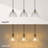 Abner Metal Pendant with Bark-Textured Glass Shades-1188212122