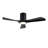 Ceiling Fan With Lights 42 Inch Flush Mount Ceiling Fan With Remote Control, ABS Blades Modern Outdoor Ceiling Fans For Bedroom/Farmhouse/Patio/Indoor, Quiet DC Motor