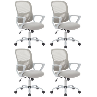 Ergonomic Mesh Task Chair(Set  Of 4)