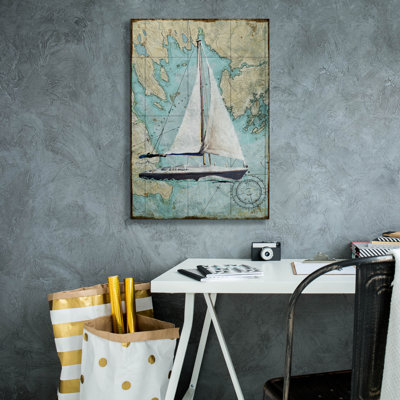 Epic Graffiti 'Maritime Sail'  by Art Licensing Studio Canvas Wall Art, 18" x 26"