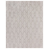 Samara Geometric Area Rug in Light Silver