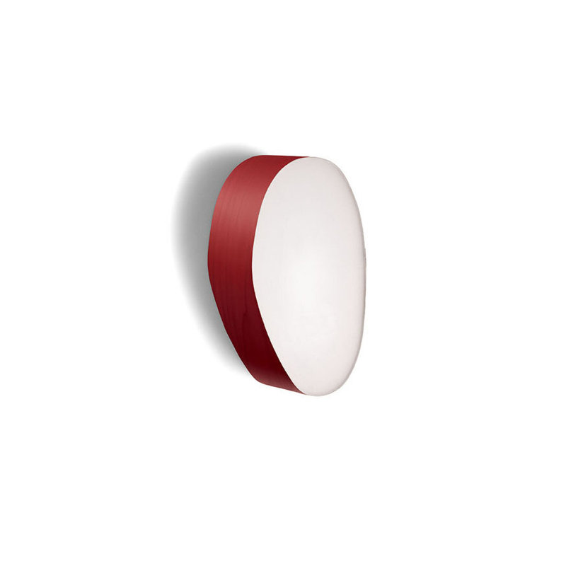 Guijarro 1 - Light Flush Mounted Sconce, Red, GX53 Base