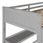 Lit mezzanine simple en bois massif gris avec tablettes et bureau pour une utilisation pratique-1629145896