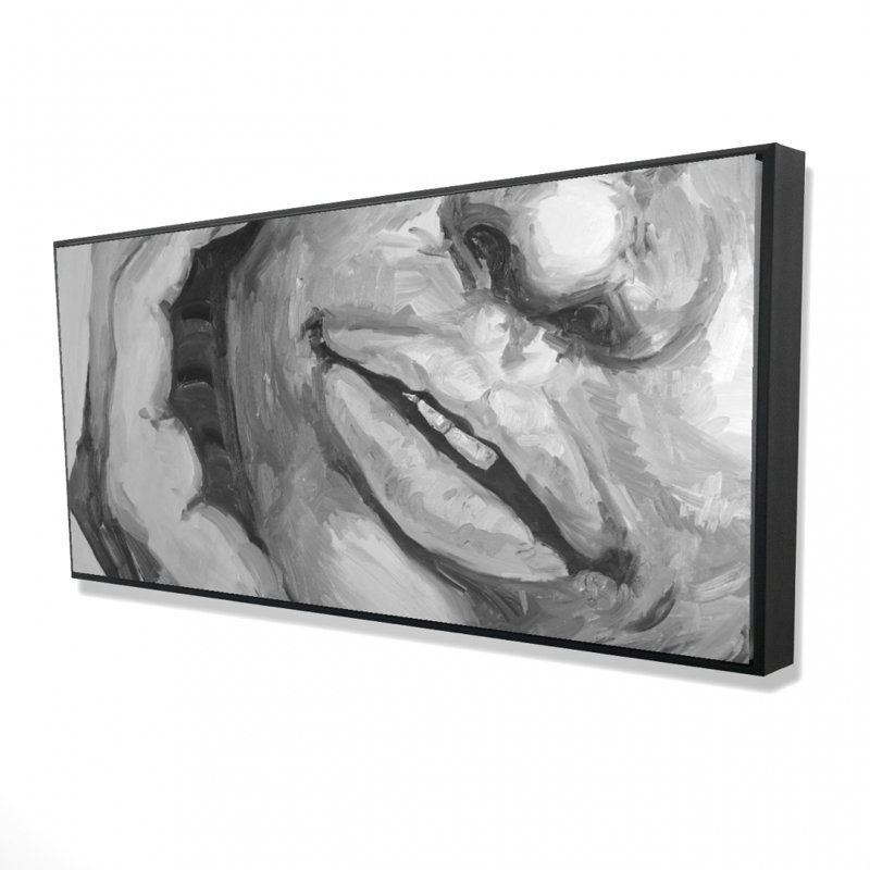 Irresistible lips - 24"x48" Framed canvas