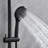 Wall Mounted Rainfall Pressure Balance Exposed Complete Shower System With Handheld Spray And Rough-In Valve
