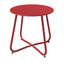 Table d'appoint ronde en métal antirouille pour jardin, balcon ou terrasse.