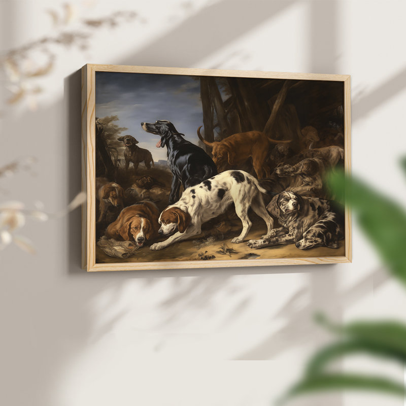 Faune - XCVI - Reproduction encadrée - Restickable, Naturel, H 16 po x l 20 po