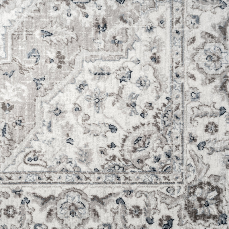 Tapis oriental gris Conri, Rectangle 6 pi 6 po x 9 pi 6 po