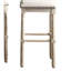 Tabourets de bar en bois rembourrés, ensemble de 2-780636502-780636500
