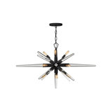 Ariel 12 - Light Sputnik Sphere Chandelier with Crystal Accents