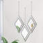 Ensemble de 3 miroirs muraux argentés