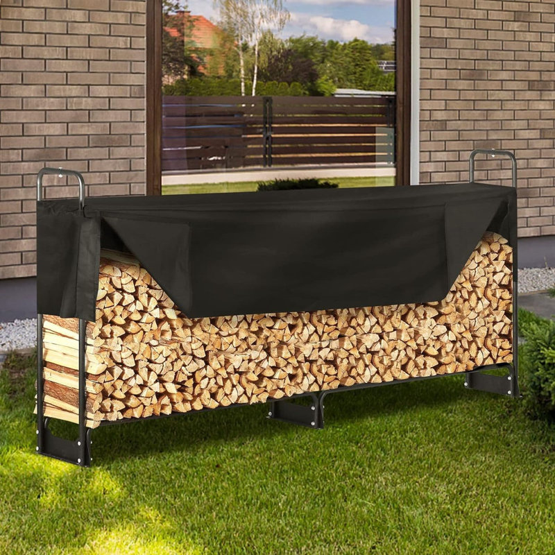 Latitude Run® 8.5FT Heavy Duty Outdoor Firewood Rack | Wayfair