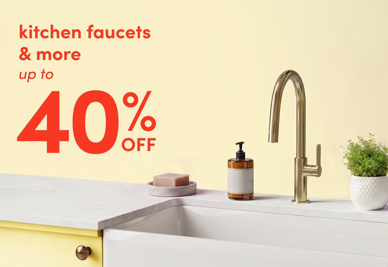 kitchen faucets & more on sale