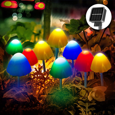 Mini lampe solaire champignon 12 lumières