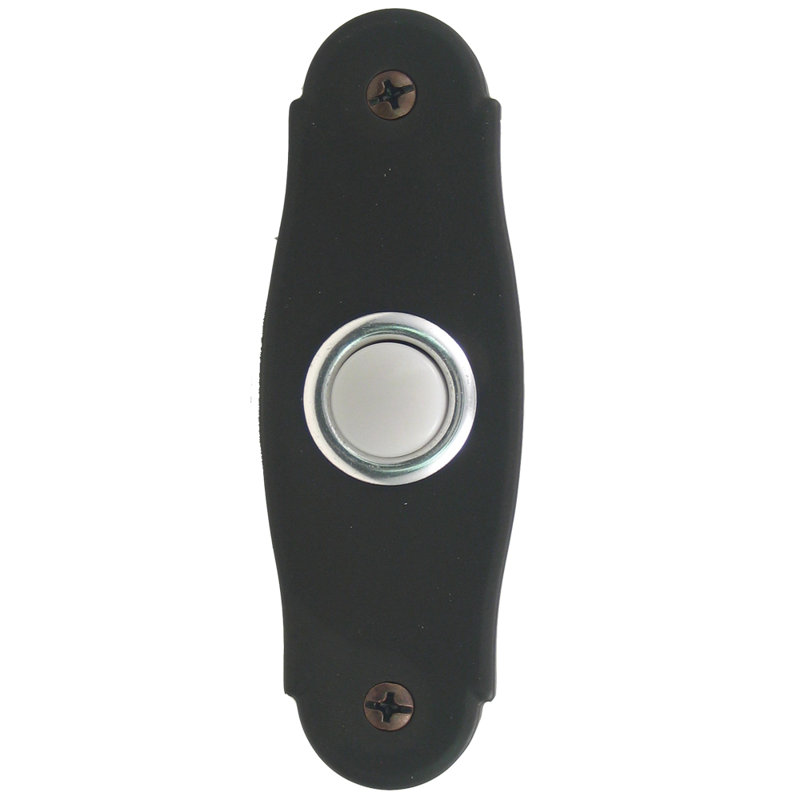 Bouton poussoir porte-cloche, Bronze huilé