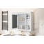 35" X 27.5" Wall Mounted Medicine Cabinet With Mirror And 6 Open Shelves For Bathroom Storage | Gift Idea