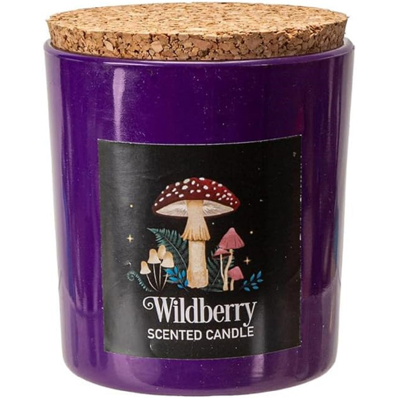 Bougie parfumée champignon Wildic Forest Wicca avec couvercle en liège