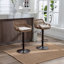Tabourets de bar pivotants de style moderne (ensemble de 2) chaises à hauteur de comptoir réglable avec repose-pieds-1978923906
