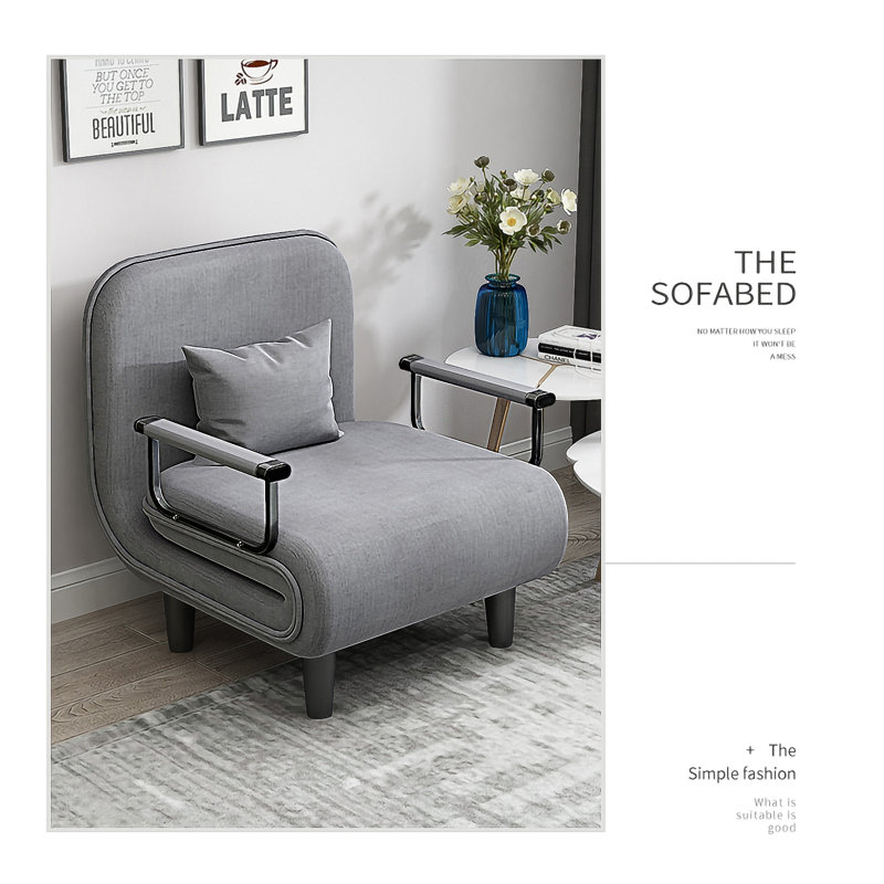 Chaise pliante grise