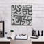  «Square Decorative Batik 6» par Alonzo Saunders, art mural sur toile, 18 po x 18 po