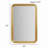 Rounded Rectangle Fluted Wall Mirror