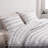 SLEEPBELLA White Quilt Set Queen Size 3Pcs,Bohemian Design with White & Black Geometric Pattern Printed on White, All Season Lightweight Coverlet Sets(Queen 90x96,Boho White)-114247553-114247554