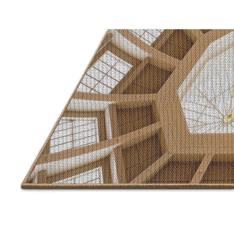 Tapis brun/beige à motifs Isabella, Rectangle 5 pi x 7 pi