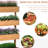 Vertical Garden Bed - 4 Tier Wooden Planter Orange For Outdoor Herbs Self-Draining, Adjustable For Herb Gardens Construction