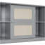 Lit de jour en bois pleine grandeur avec lit gigogne simple, armoire et tablette tout-en-un, gris-681961131-681961133
