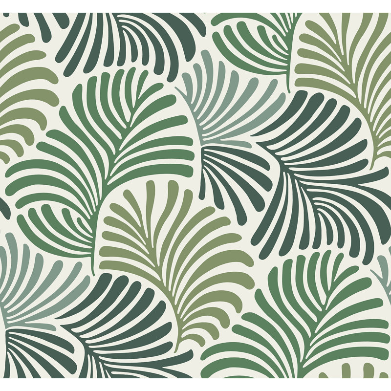Papier peint Trousdale Fanning Flora, Vert