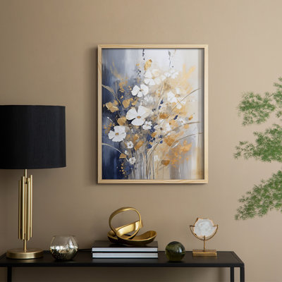 Reproduction encadrée FLORAL Series CECLXII - bois massif