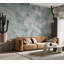Murale abstraite pelez et collez - Impression menthe-1283733460