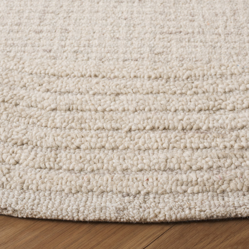 Tapis en laine et coton touffeté à la main Keldyn, Rond 6 pi