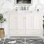 Mobilier de rangement spacieux en MDF (doit inclure le meuble-lavabo et le lavabo), salle de bain moderne