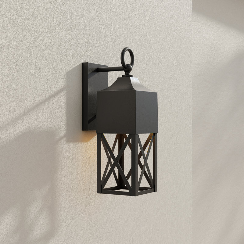 Corneau Wall Light, Textured Black, 18.4" H x 5.8" W x 8.25" D