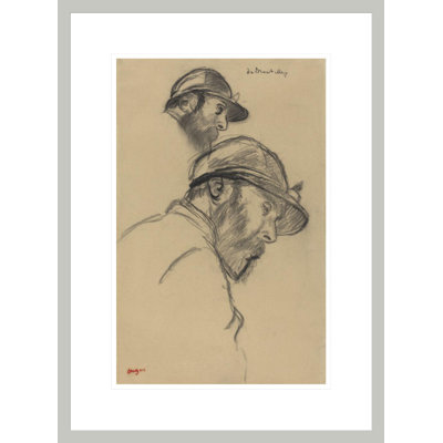 Étude d'un jockey (M. de Broutelles) par Edgar Degas, impression giclée encadrée
