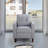 Transitional Button-Tufted Square Arm Upholstered 3-Seater Sofa Couch