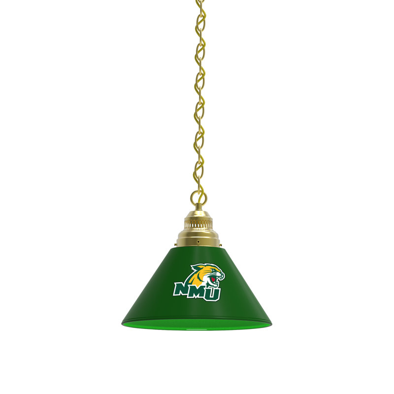 1 - Light Single Pendant, Brass, Northern Michigan University