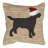 Christmas Dog Outdoor Square Pillow Cover & Insert