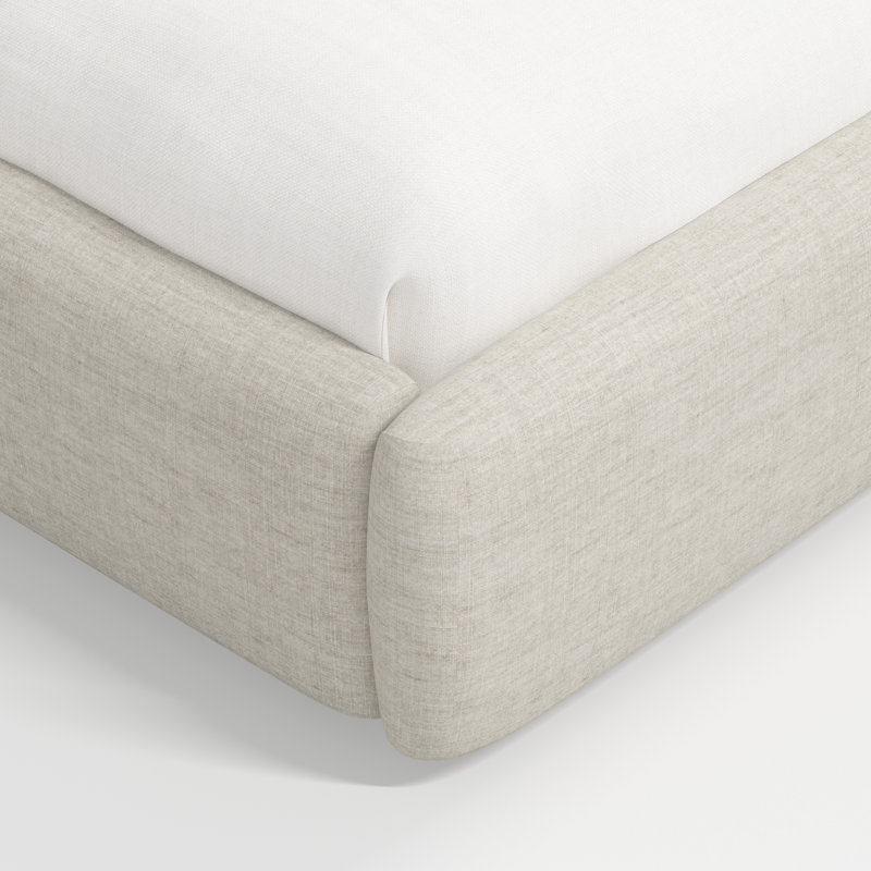 Stoffer Home x Cloth and Co. Marisa Bed, Queen, Relaxed Zinc Linen