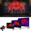 Lumière d'Halloween pour projecteur d'araignée, 3D dynamique - Projecteur en toile d'araignée pour l'extérieur intérieur, décorations d'Halloween HD imperméables pour la maison, la cour, la fenêtre, le mur, le cimetière