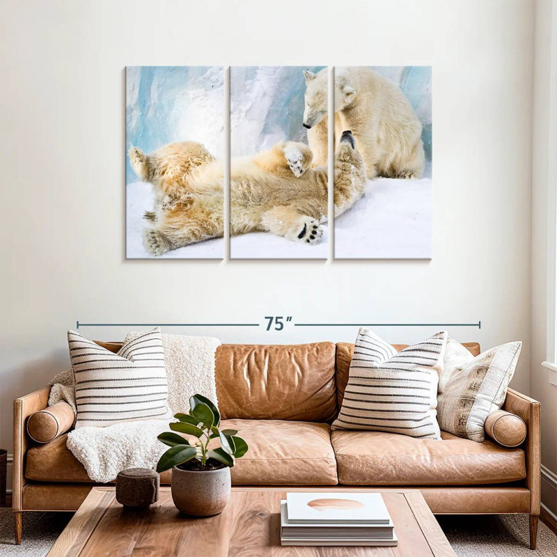 Brampt Polar Bears, 36" H x 57" W
