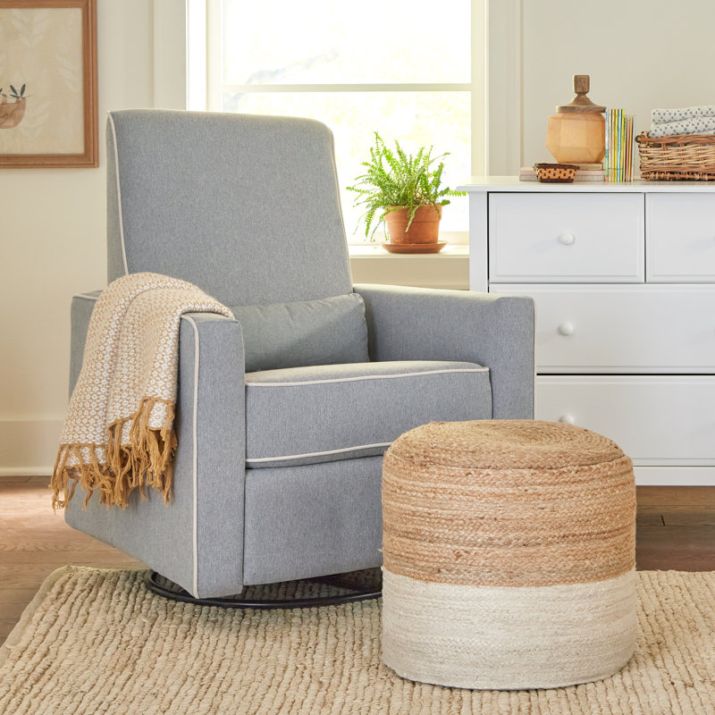 Piper Swivel Reclining Glider, Gray
