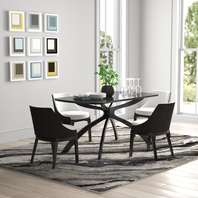 Armlin 4 - Person Four Leg Dining Set, 30''H x 20''W x 23''D