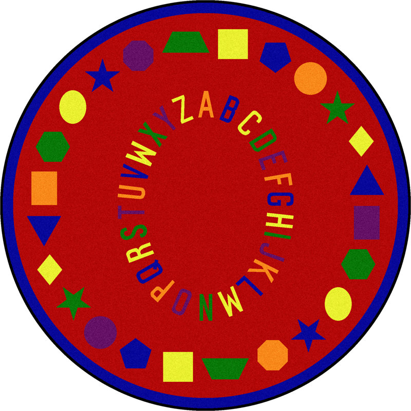 Tapis éducatif First Lessons, Rond 7 pi 7 po