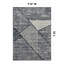 Tapis contemporain délavé à motif géométrique-490218698