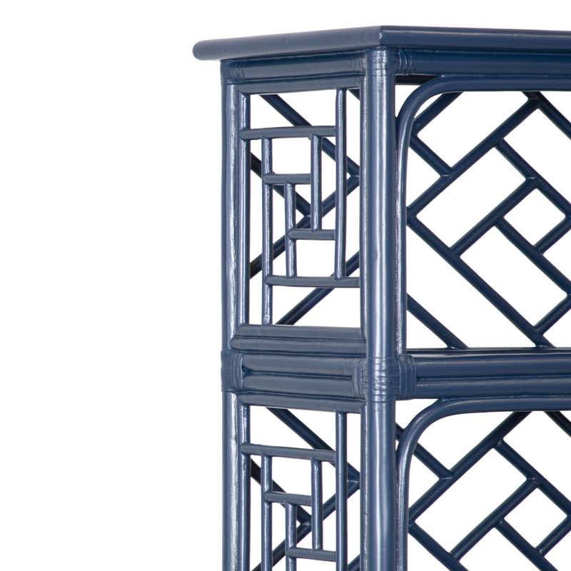 Chippendale Bookcase, Navy Blue